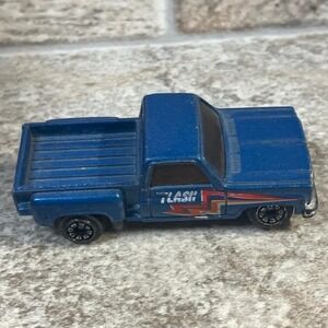 Vintage Blue Chevrolet Flash Diecast Pickup Truck Toy Car Made in Hong Kong